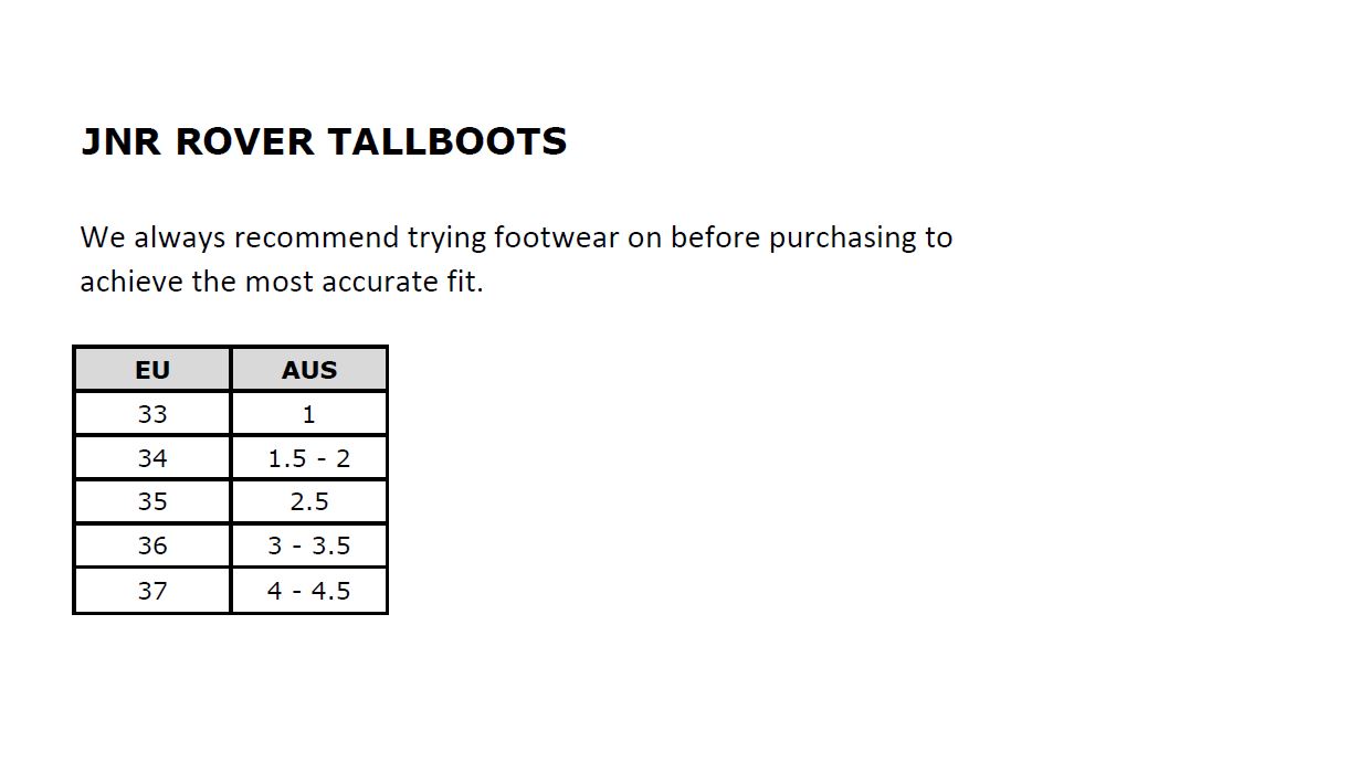 Jnr Rover Tallboots